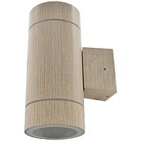 Светильник накладной Ecola 8013A 2хGX53 220В 10Вт Цилиндр IP65 Светлое дерево картинка 